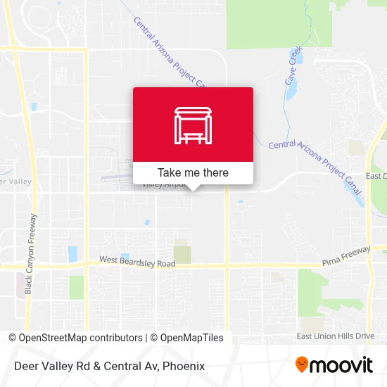 Deer Valley Rd & Central Av map