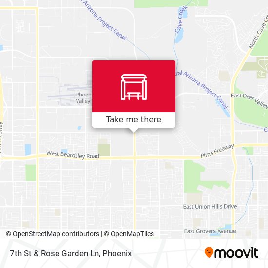 Mapa de 7th St & Rose Garden Ln