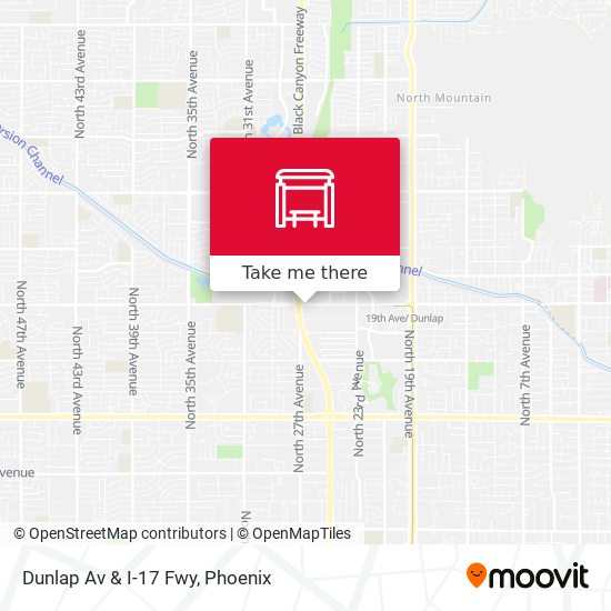 Dunlap Av & I-17 Fwy map