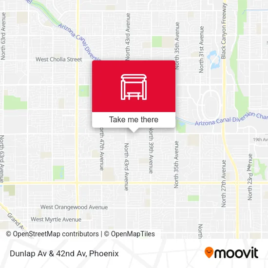 Dunlap Av & 42nd Av map