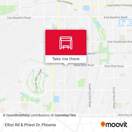 Elliot Rd & Priest Dr map