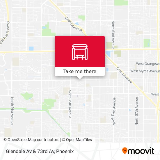 Glendale Av & 73rd Av map