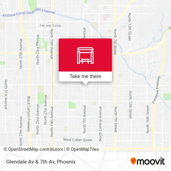 Glendale Av & 7th Av map