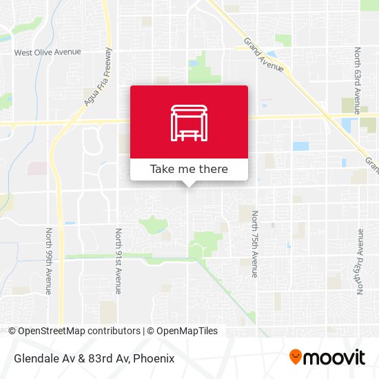 Glendale Av & 83rd Av map