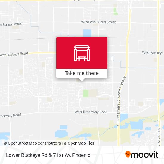 Lower Buckeye Rd & 71st Av map