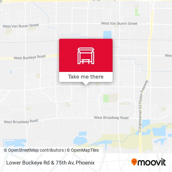 Lower Buckeye Rd & 75th Av map