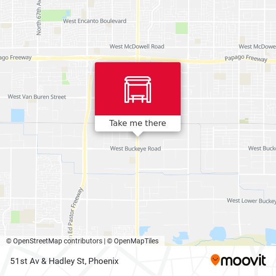 51st Av & Hadley St map