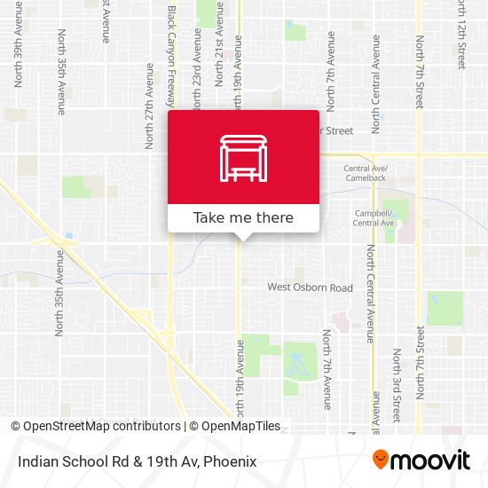 Mapa de Indian School Rd & 19th Av