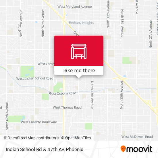 Indian School Rd & 47th Av map