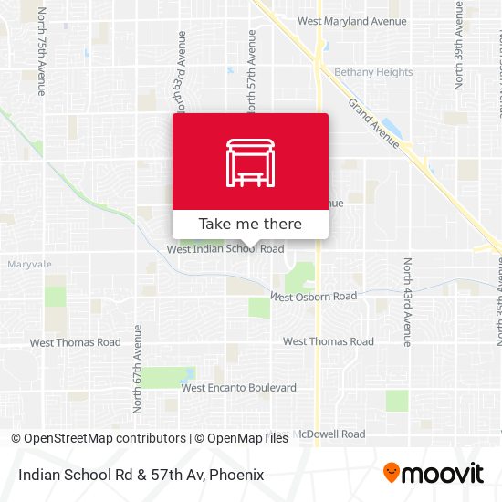 Mapa de Indian School Rd & 57th Av