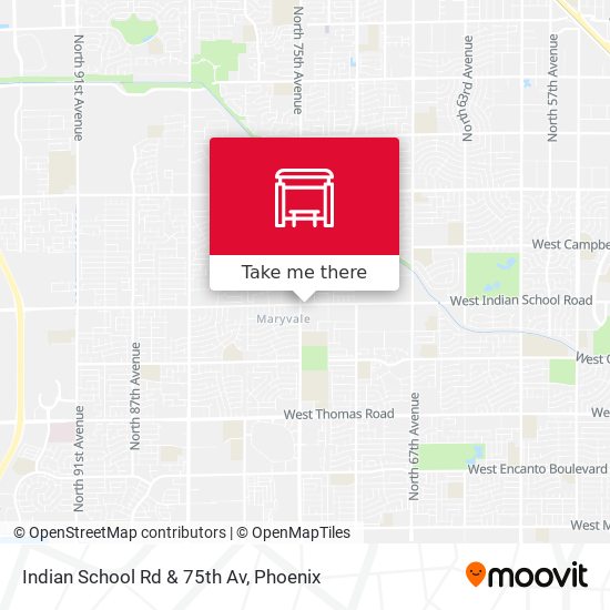 Mapa de Indian School Rd & 75th Av