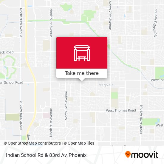 Indian School Rd & 83rd Av map