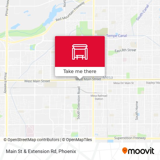 Main St & Extension Rd map