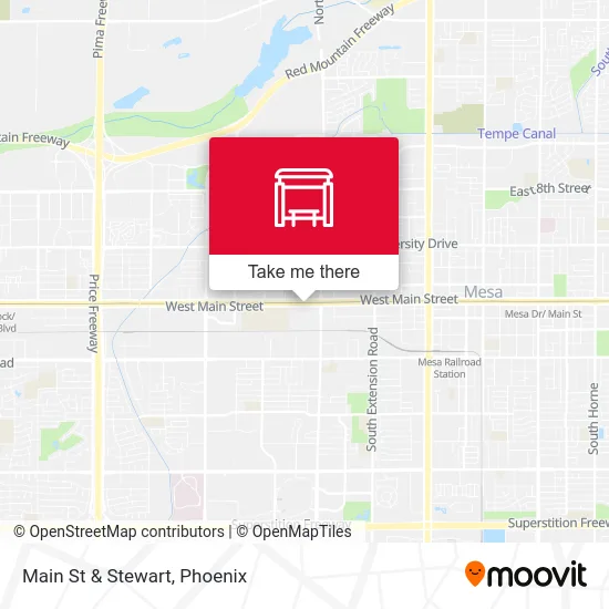 Main St & Stewart map