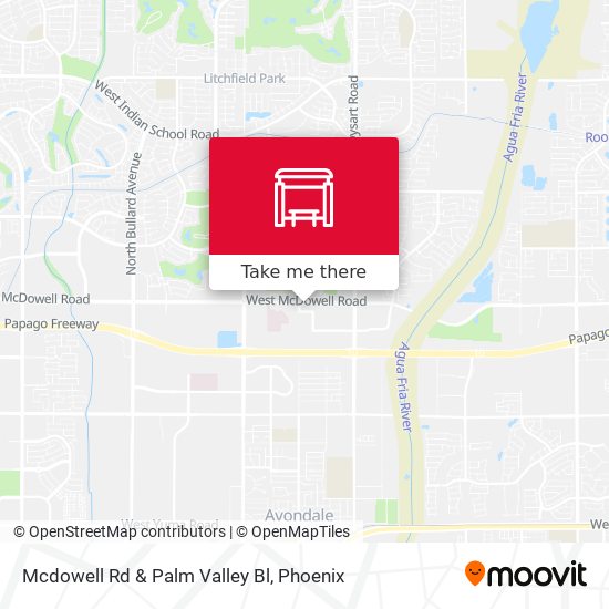 Mcdowell Rd & Palm Valley Bl map