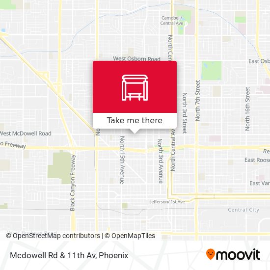 Mapa de Mcdowell Rd & 11th Av