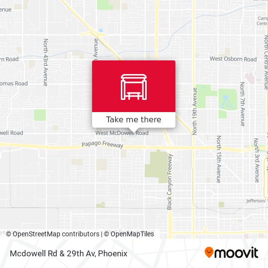 Mapa de Mcdowell Rd & 29th Av