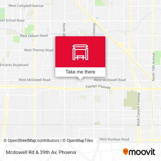 Mapa de Mcdowell Rd & 39th Av