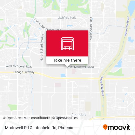 Mapa de Mcdowell Rd & Litchfield Rd