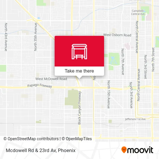 Mcdowell Rd & 23rd Av map