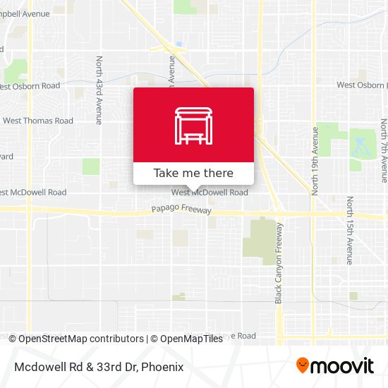 Mcdowell Rd & 33rd Dr map