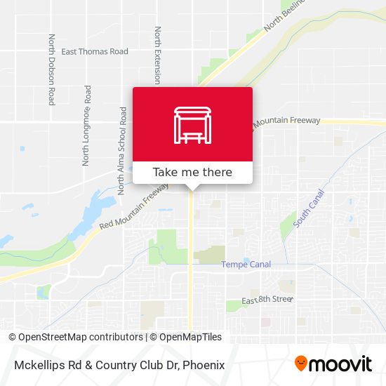 Mckellips Rd & Country Club Dr map