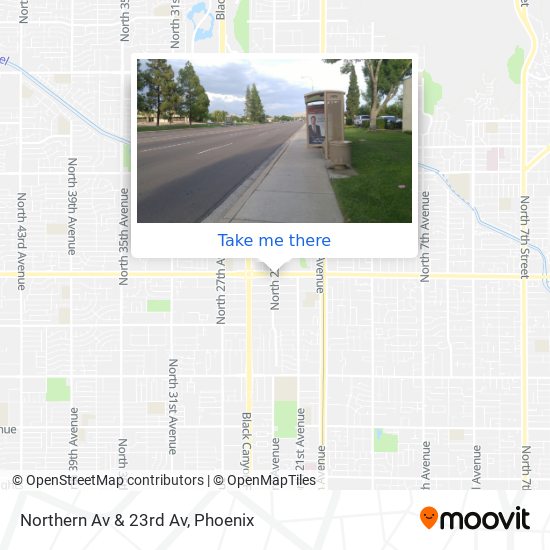 Mapa de Northern Av & 23rd Av