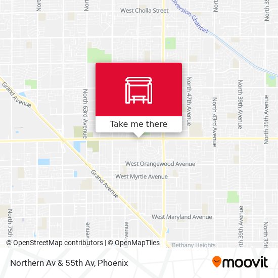 Mapa de Northern Av & 55th Av