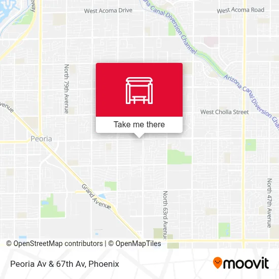 Peoria Av & 67th Av map
