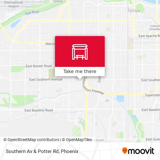 Southern Av & Potter Rd map