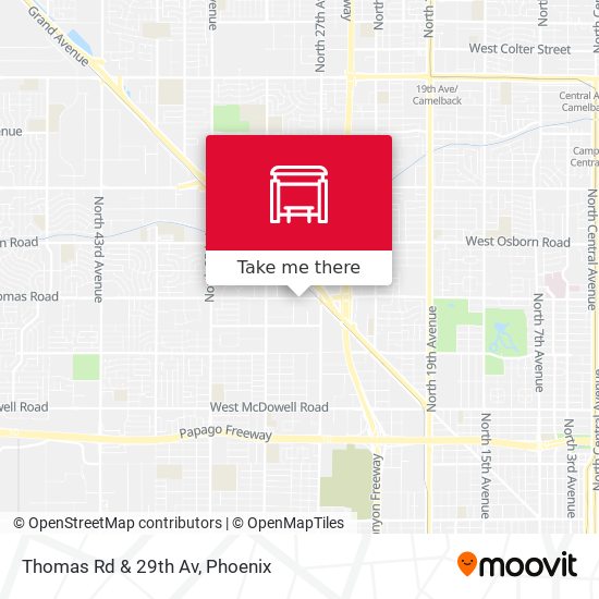 Mapa de Thomas Rd & 29th Av