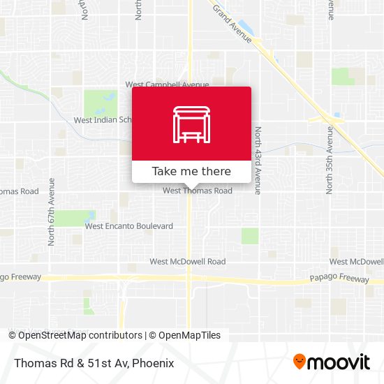 Thomas Rd & 51st Av map