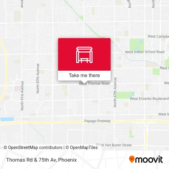 Mapa de Thomas Rd & 75th Av
