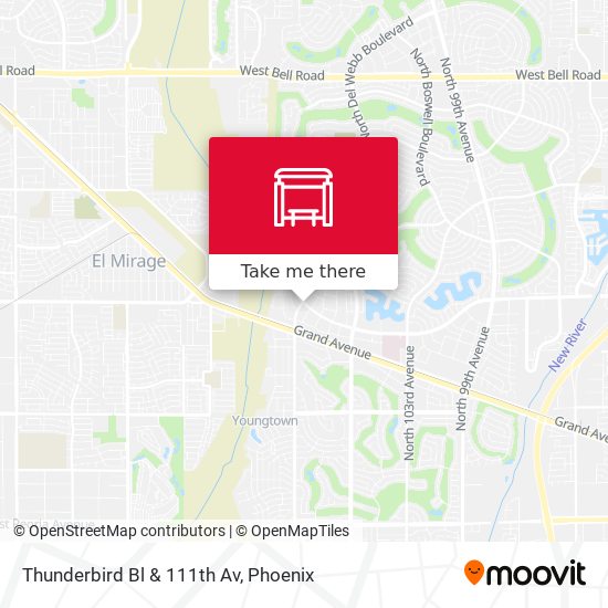 Mapa de Thunderbird Bl & 111th Av