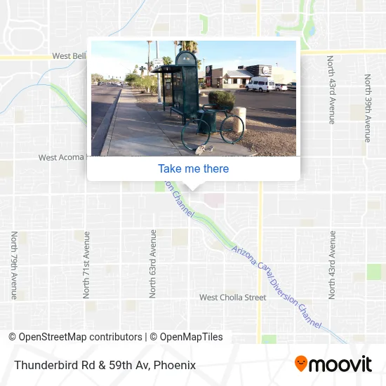 Thunderbird Rd & 59th Av map