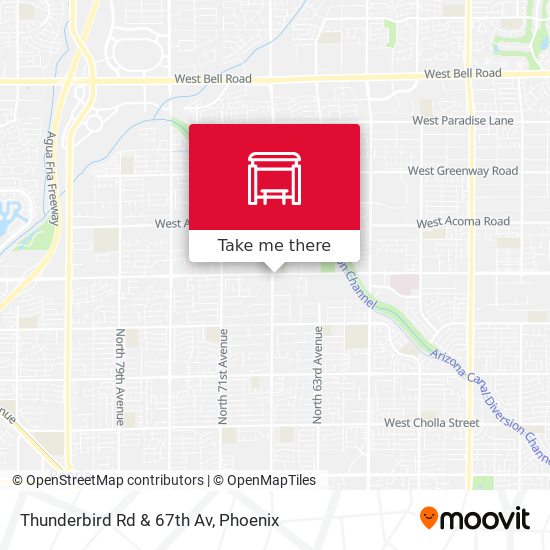 Thunderbird Rd & 67th Av map