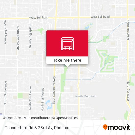 Thunderbird Rd & 23rd Av map
