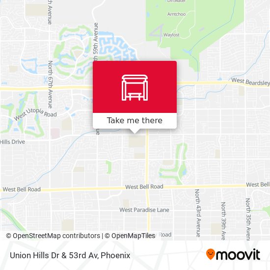 Mapa de Union Hills Dr & 53rd Av