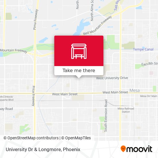 Mapa de University Dr & Longmore