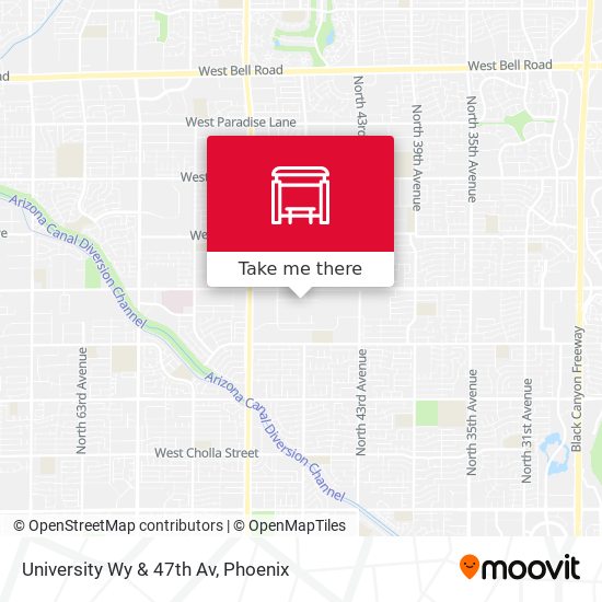 University Wy & 47th Av map