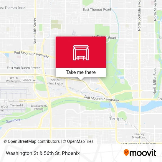 Washington St & 56th St map
