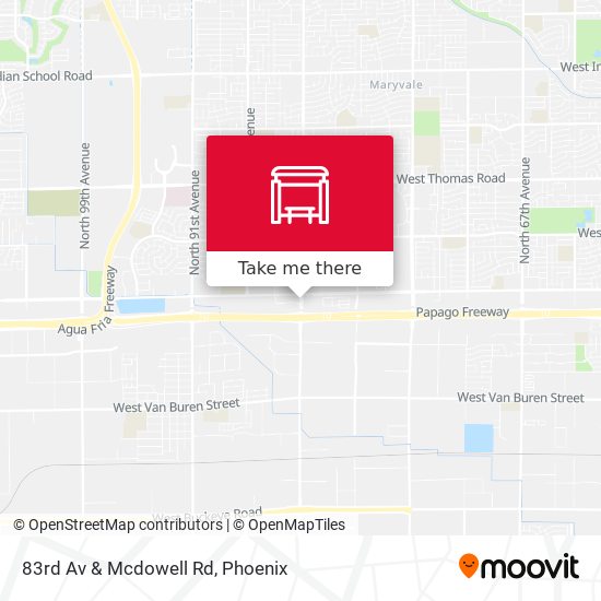 Mapa de 83rd Av & Mcdowell Rd