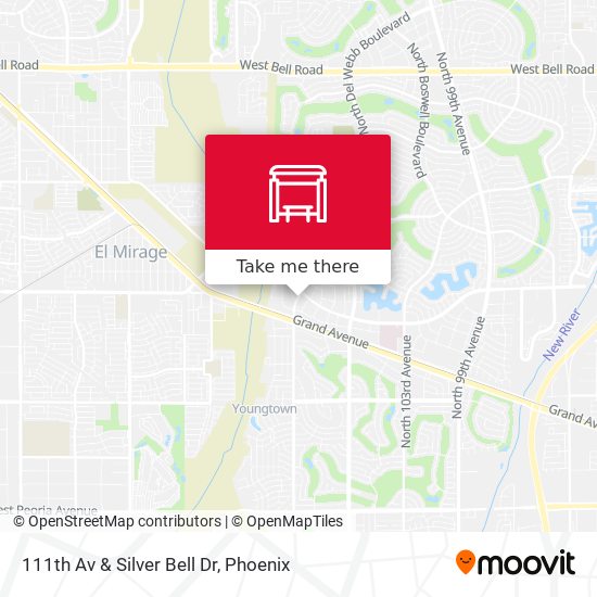 111th Av & Silver Bell Dr map