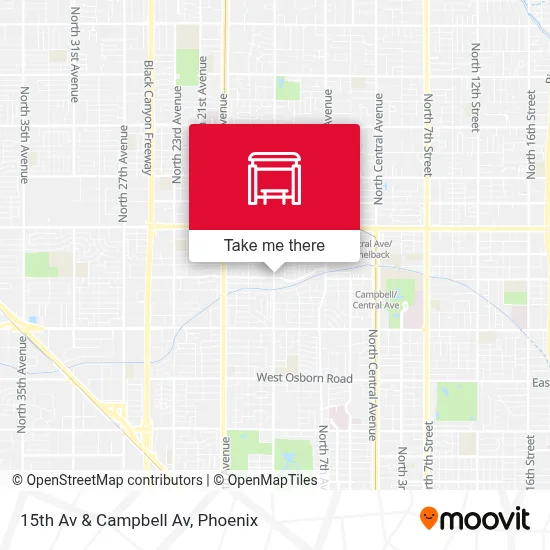 15th Av & Campbell Av map