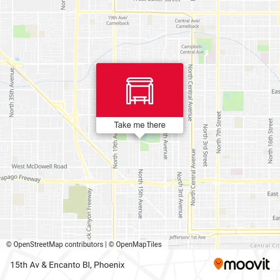 15th Av & Encanto Bl map