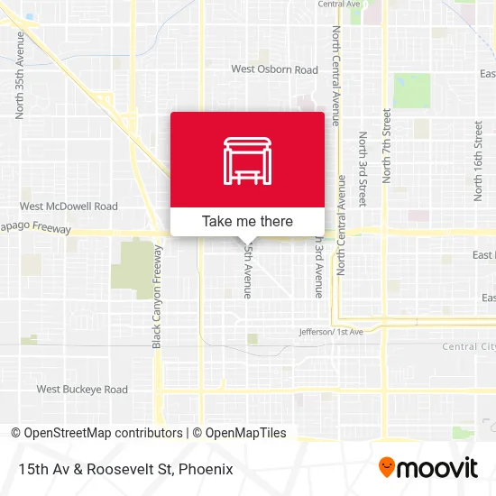 15th Av & Roosevelt St map