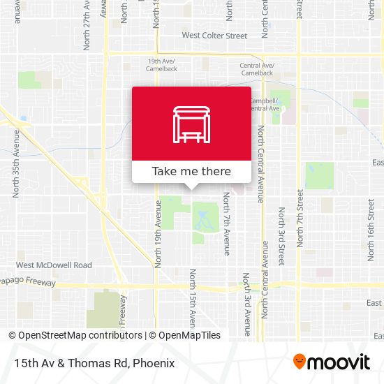 15th Av & Thomas Rd map