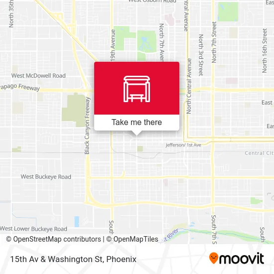 15th Av & Washington St map