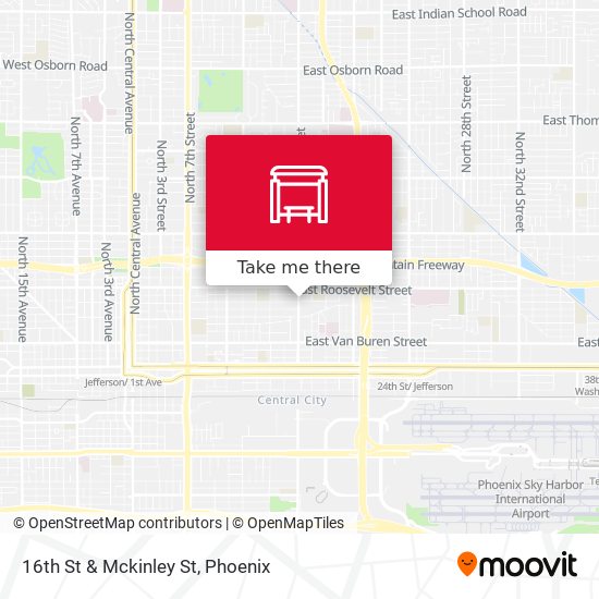 16th St & Mckinley St map