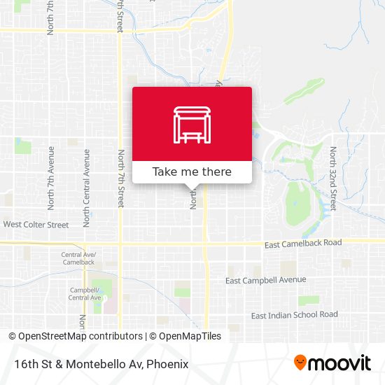 16th St & Montebello Av map